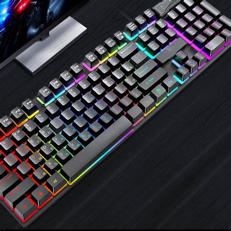 Reasoncool T Wolf Tf200 Wired Luminous Keyboard And Set Gaming Keyboard