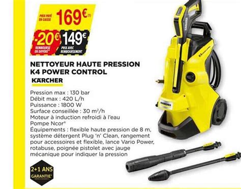 Promo Nettoyeur Haute Pression K Power Control K Rcher Chez