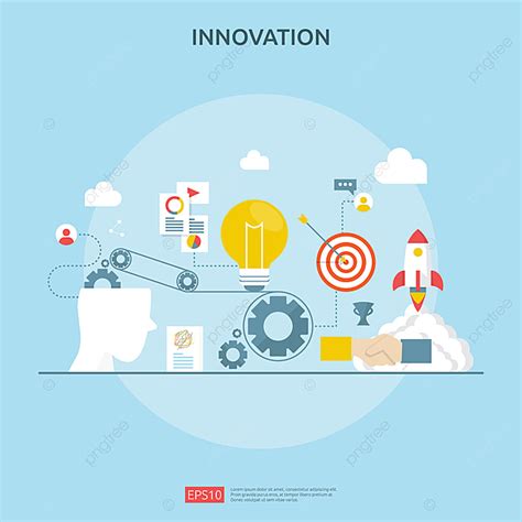 Lluvia De Ideas Proceso De Idea De Innovación Y Concepto De Pensamiento