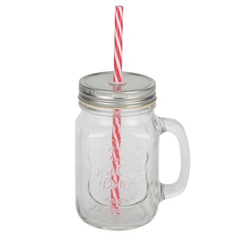 Glass Mason Jar With Lid Hts Plus