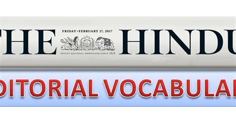 The Hindu Editorials Vocabulary