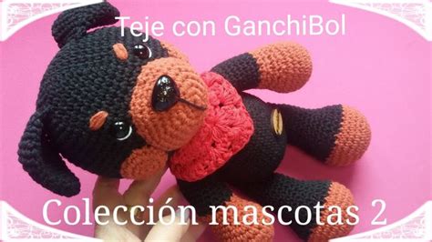 Baby Rottweiler Colección mis mascotas Teje con GanchiBol un