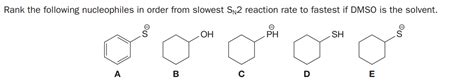 Answered Rank The Following Nucleophiles In Bartleby