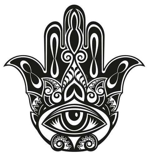 Hamsa Hand Of Fatima Stock Vector Illustration Of Ethnic 76456881