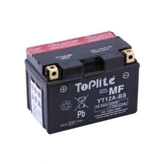 Baterie Moto Toplite Yuasa 12V 10AH YT12A BS Vrumauto