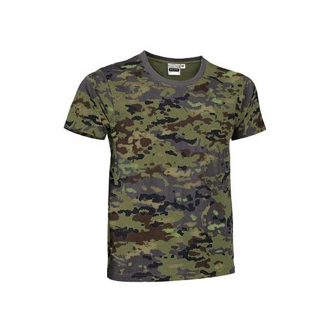 Camiseta Camuflaje Verde Pixelado Tienda Del Soldado