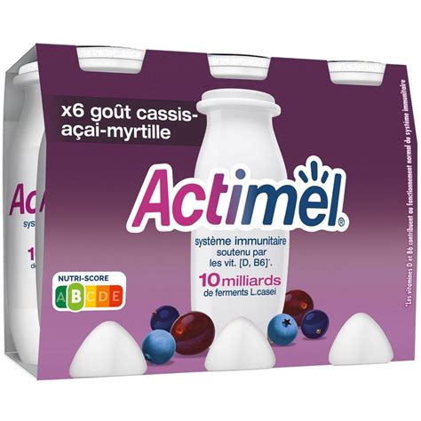 Actimel Actimel Yaourt Boire Cassis A A Argous X G Pas Cher