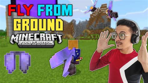 How To Fly From Ground How To Use Elytra In Minecraft Pe Mcpe