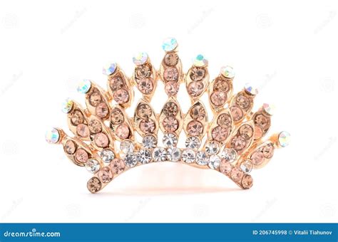 Tiara On A White Background Stock Photo Image Of Female Brilliant