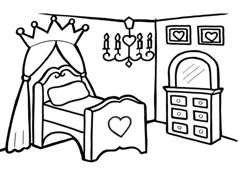 Coloriage Chambre De Petite Fille Télécharger Et Imprimer Gratuit Sur