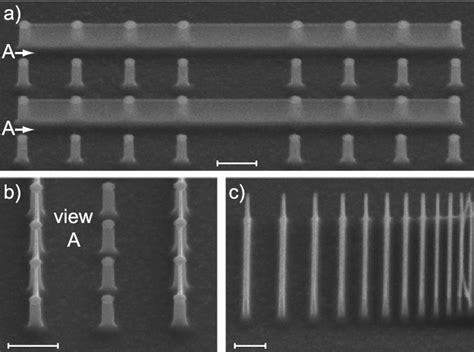 Nanostructures Fabricated With Tio Mask And Cryogenic Icp Rie Sem