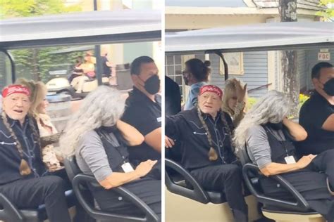 Dolly Parton and Willie Nelson Spotted Riding a Golf Cart Through ...