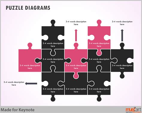 Jigsaw Puzzle Diagram In Keynote Keynote Template Keynote Jigsaw Puzzles