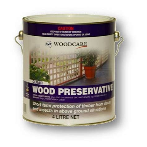 Twa Woodcare 4l Clear Wood Preservative Bunnings Warehouse