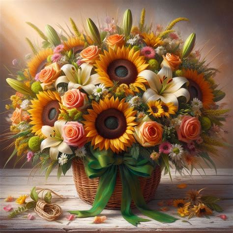 Sunflowers With Mix Flowers Bouquet My