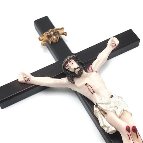 Crucifixo De Mesa E Parede Madeira Sem O Cristo 33 Cm