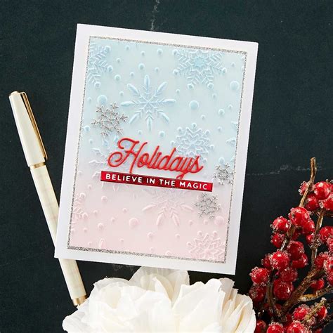 Flurry Of Snowflakes 3D Embossing Folder Wild Warehouse