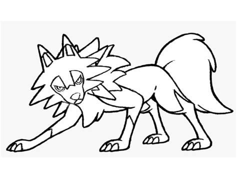 Lycanroc Coloring Pages Free Printable Coloring Pages For Kids