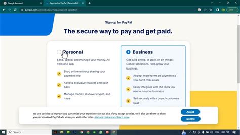 How To Create Paypal Account Create Youtube