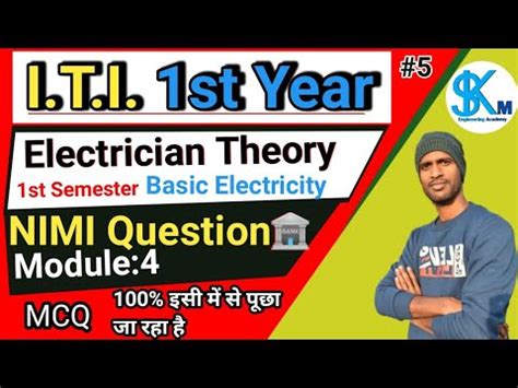 Iti Electrician Semester Module Basic Electrical Practice Nimi