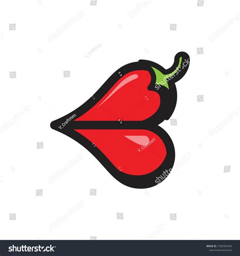 Sexy Lip Made Hot Chilli Logo Stock Vector Royalty Free Shutterstock