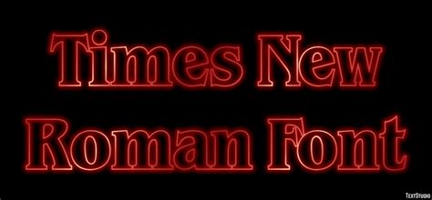 Times New Roman Font Text Effect and Logo Design Font