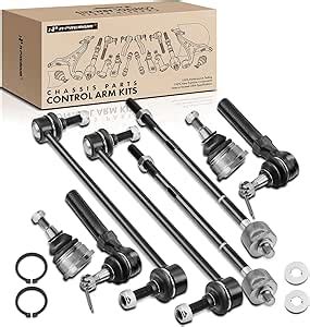 A Premium 8Pcs Front Suspension Kit Sway Bar Link Tie Rod End Lower