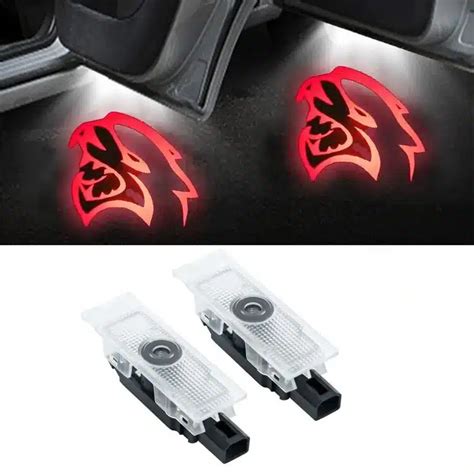 2X LED Amazing Dodge Charger Lights Projector|CarLEDLogo