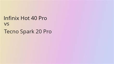 Perbandingan Infinix Hot Pro Vs Tecno Spark Pro