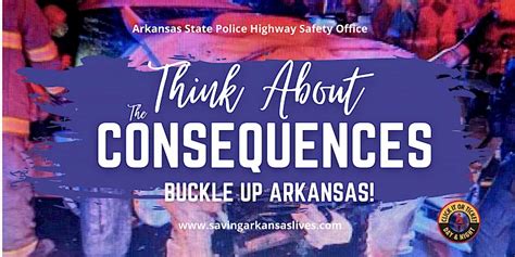 Think About The Consequences Buckle Up Arkansas Arkansas Highway