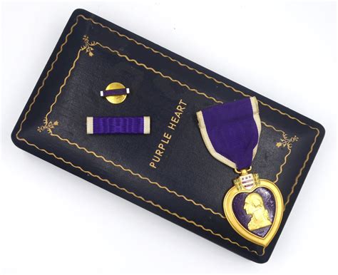 Ww2 Cased Numbered Purple Heart Medal 318832 1942 Rex Products Co