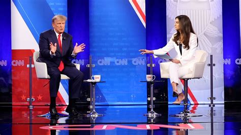 Donald Trump And Moderator Kaitlan Collins Spar At Cnn Town Hall