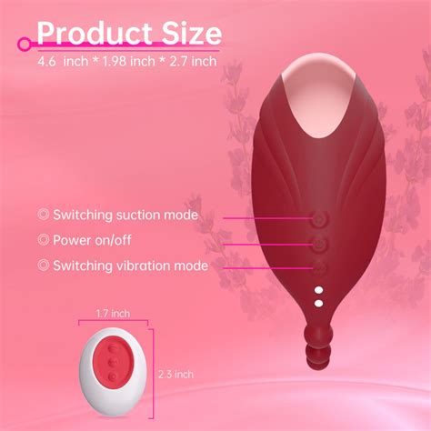 Wearable Panty Vibrator Sex Toy For Women With 10 Vibration And Sucking Modes Remote Control