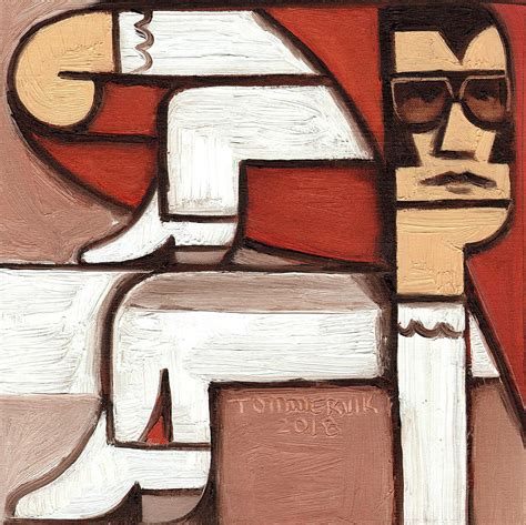 Tommervik Abstract Elvis Red Cape Art Print Painting By Tommervik