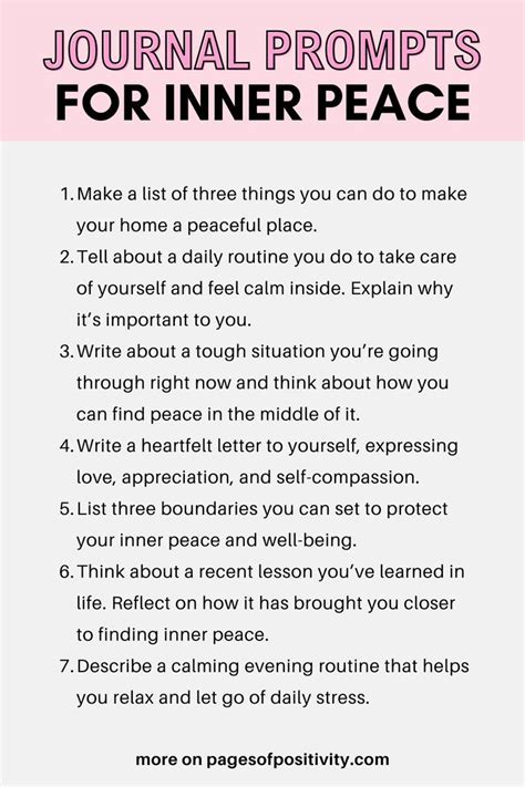 40 Powerful Journal Prompts For Inner Peace And Healing Artofit