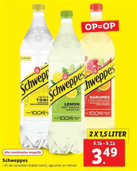 Schweppes Aanbieding Bij Lidl 1Folders Nl