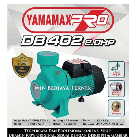 Jual YAMAMAX PRO DB 402 Pompa Air Centrifugal Sentrifugal Irigasi