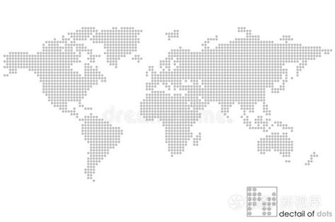 世界地图虚线拼图插画 正版商用图片0j35rx 摄图新视界