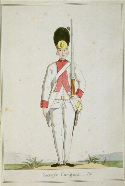 Régiment Savoie Carignan infanterie Règlement de 1776 Painting Art