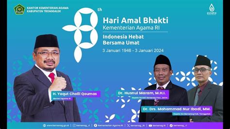 LIVE Senam Massal Moderasi Beragama Memperingati HAB Ke 78 Kemenag