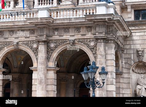 The Opera House Facade in Budapest in Hungary in Eastern Europe Stock ...