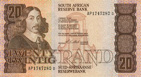 My Currency Collection South Africa Currency 20 Rand Banknote 1990 Jan