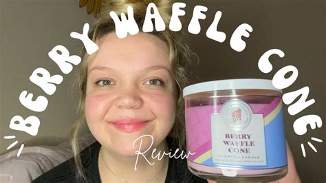 Berry Waffle Cone Candle REVIEW Bath Body Works YouTube