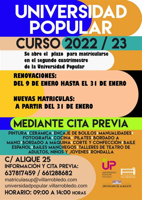 Abierto en Villarrobledo el plazo de renovación de matrículas para el