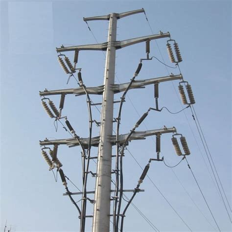 Kv Hot DIP Galvanized Distribution Angle Structural Steel Electric Pole Cross Arm