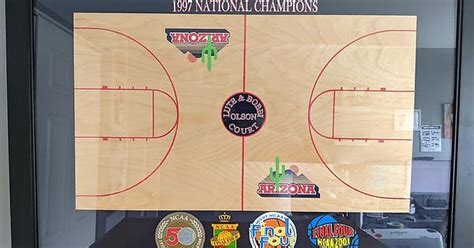 I Made A Couple Of Replica University Of Arizona Wildcats Courts With Commemorating Final Four