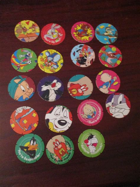 Walkers Tazos Looney Tunes Tazo Collection 19 Different Tazos Etsy