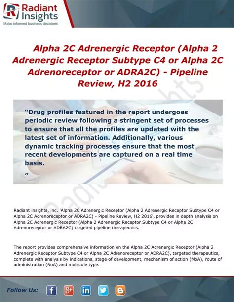 Ppt Alpha 2c Adrenergic Receptor Alpha 2 Adrenergic Receptor Subtype