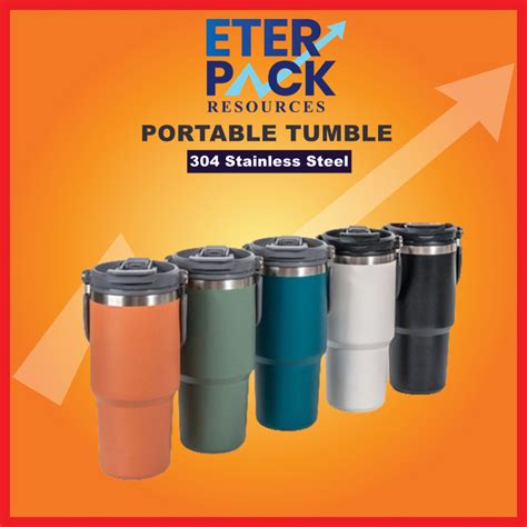 Eter Ml Stainless Steel Handheld Thermos Insulated Vacuum Tumbler Hot Or Cold Mugater