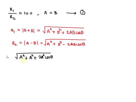 Solved 12 Two Vectors A And B Have Precisely Equal Magnitudes For